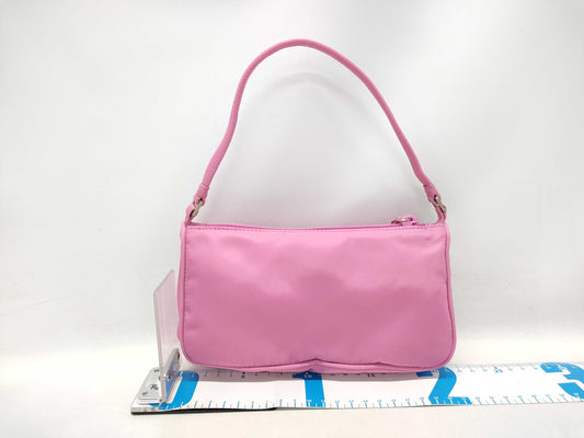PRADA Nylon Accessory Pink Handbag