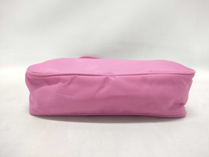 PRADA Nylon Accessory Pink Handbag
