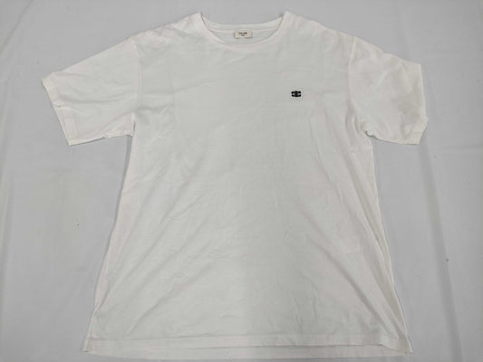 CELINE Triomphe Embroidery / 2X041671Q White T-shirt