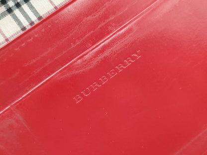 BURBERRY Leather Pass Case Card Case, Pass Case, Business Card Case