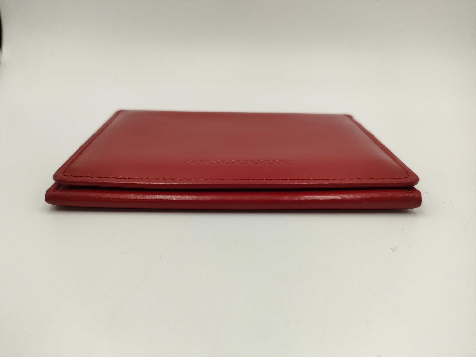 BURBERRY Leather Pass Case Card Case, Pass Case, Business Card Case