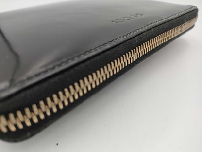 GUCCI Bamboo Round Enamel Wallet