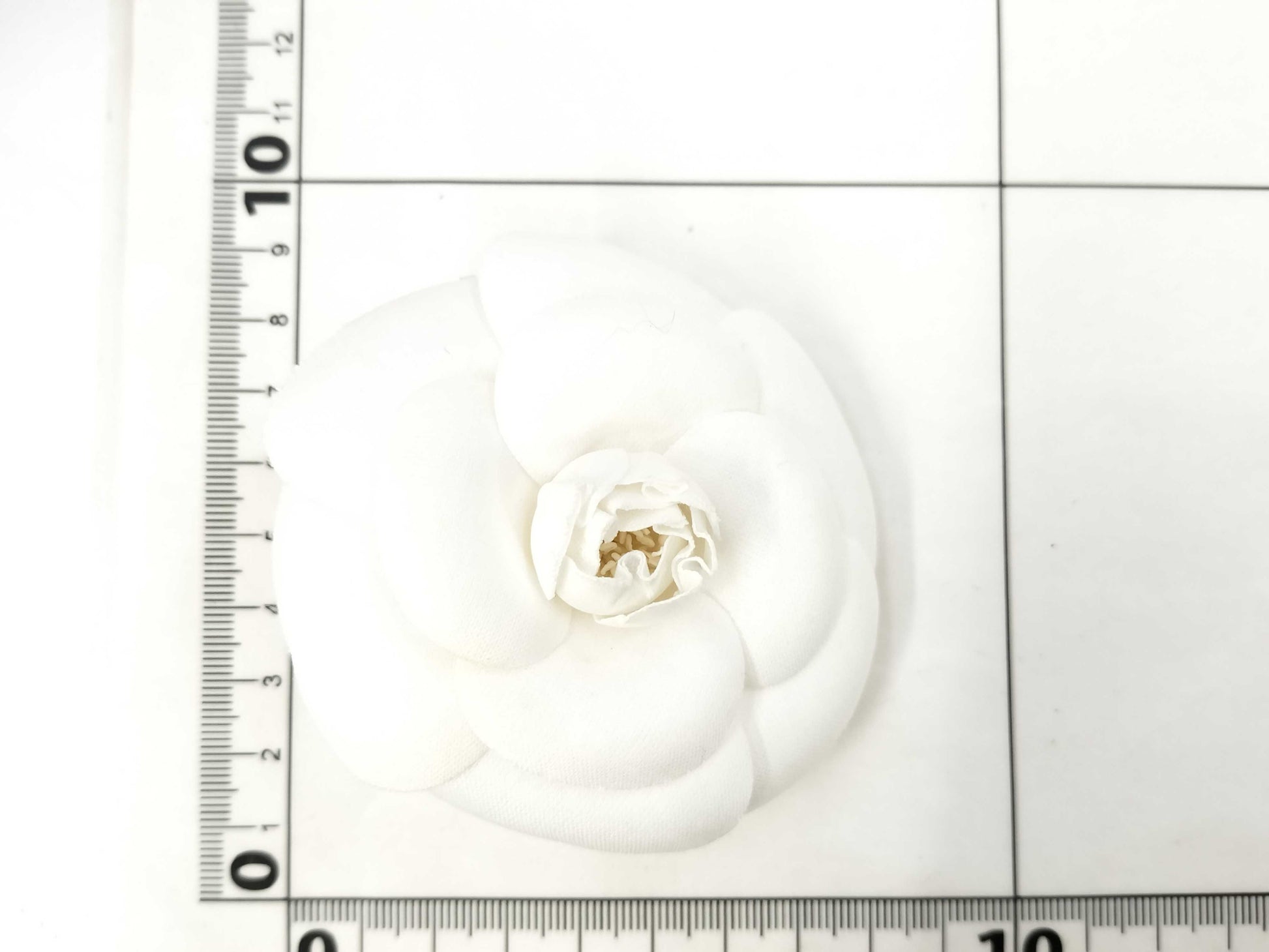 CHANEL Camellia Brooch White Brooch