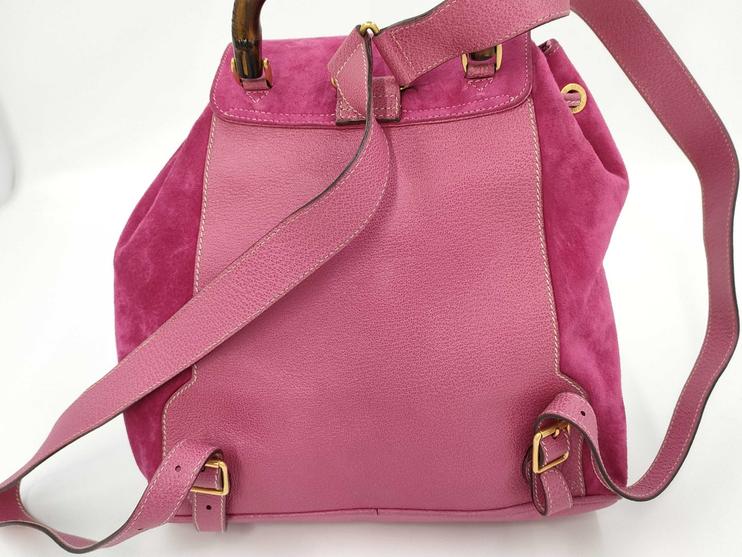 GUCCI Bamboo 003 58 0016 Suede Backpack