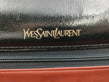 Yves Saint Laurent Vintage 2-Way Y-Stitch Leather Shoulder Bag