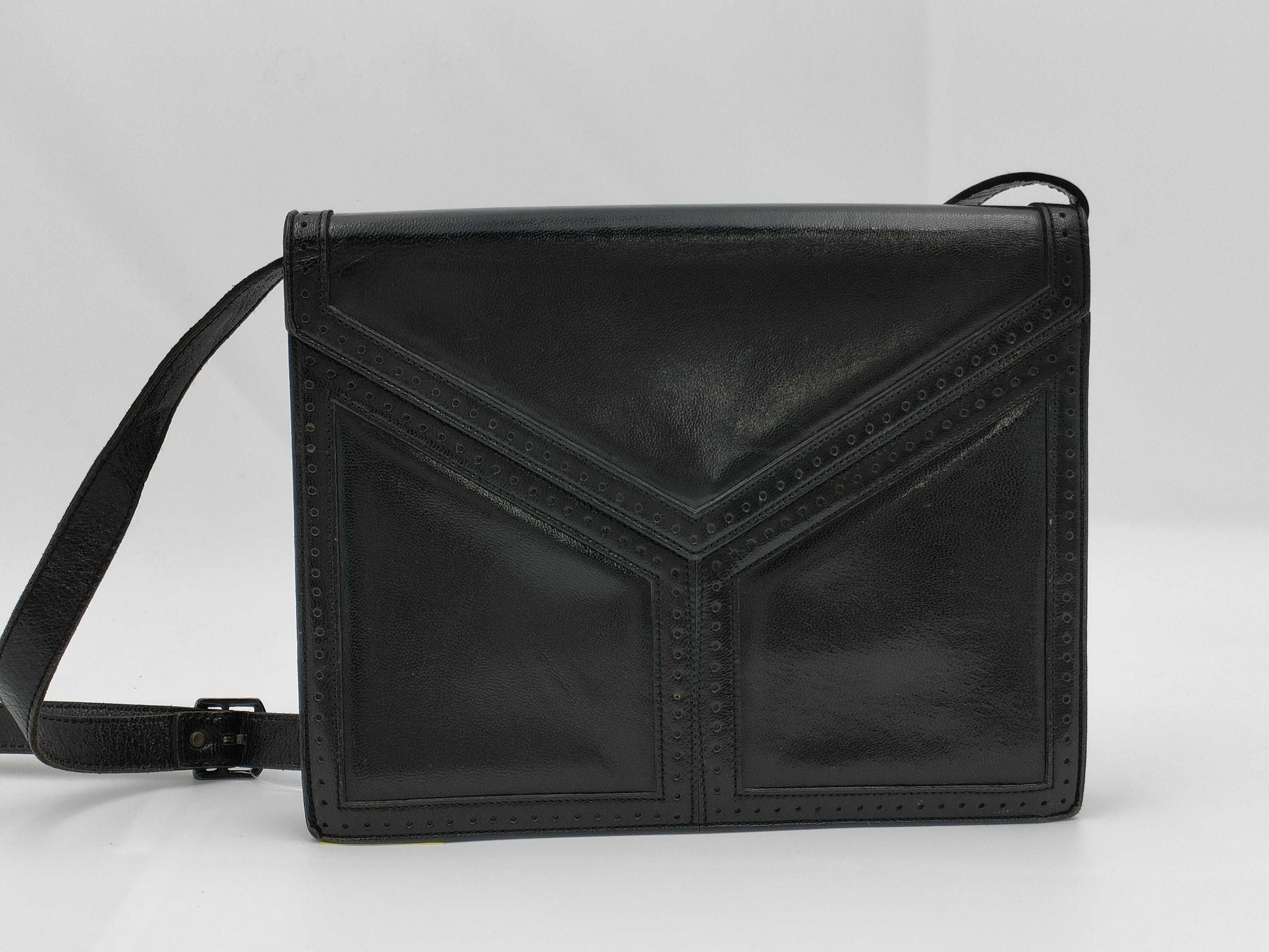 Yves Saint Laurent Vintage 2-Way Y-Stitch Leather Shoulder Bag