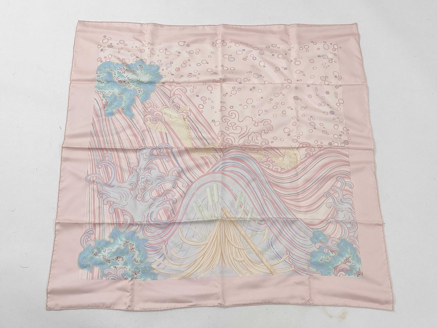 HERMES Carre A CONTRE-COURANT Scarf with tag