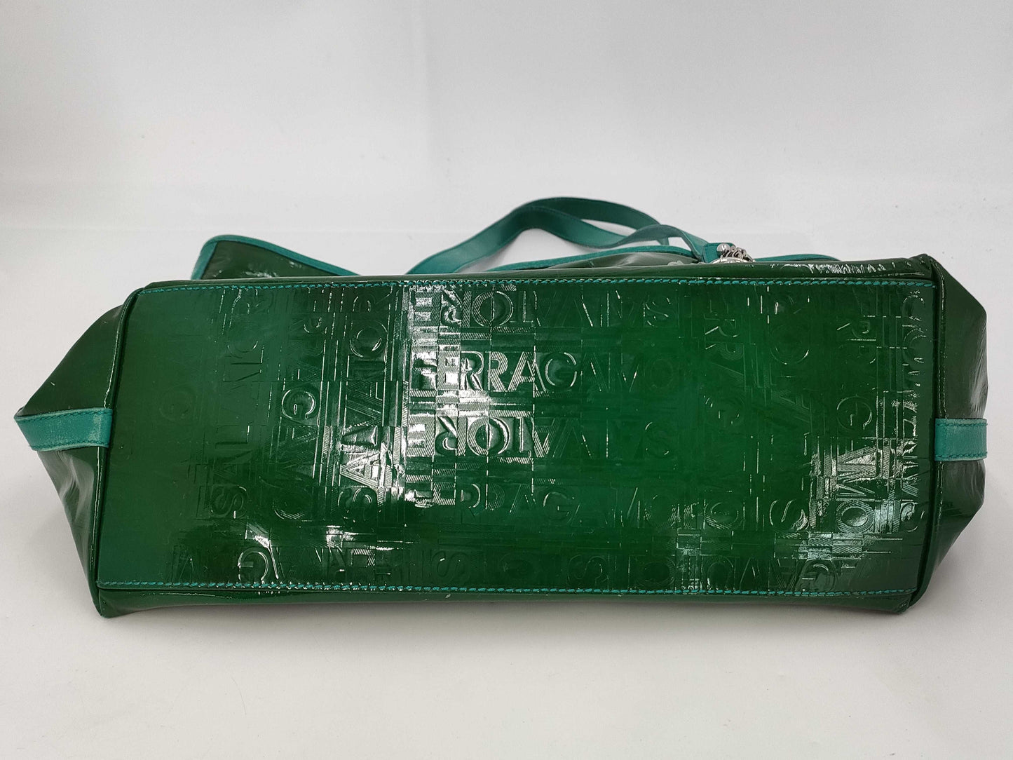 COACH Signature Ferragamo Enamel Bag / Saint Laurent Enamel Bag Total of 3 Bags