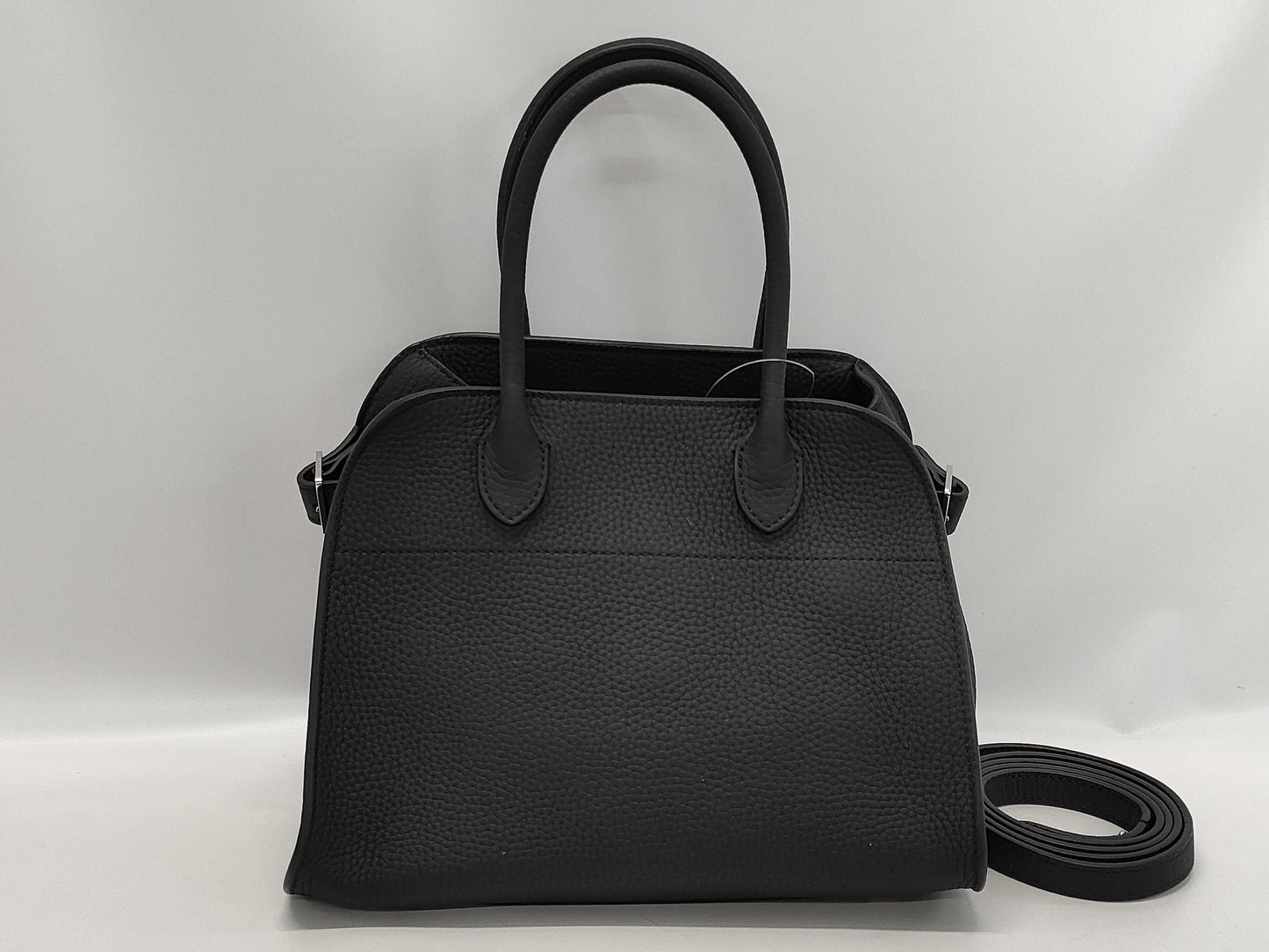 The Row Soft Margaux 10 Black Handbag
