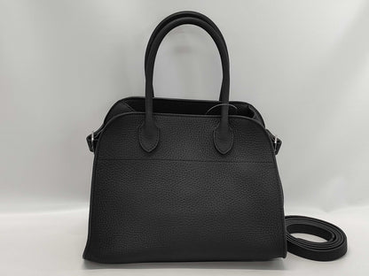 The Row Soft Margaux 10 Black Handbag