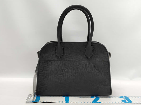 The Row Soft Margaux 10 Black Handbag