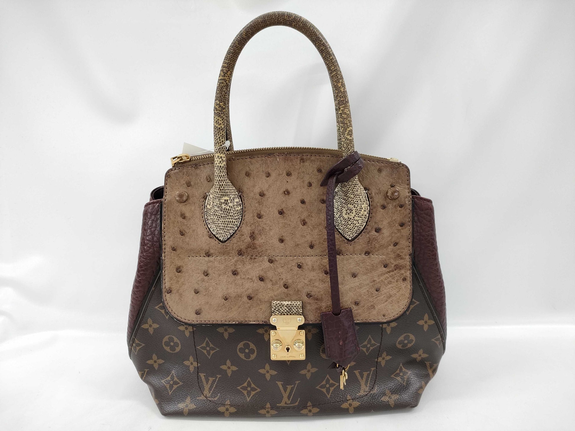 LOUIS VUITTON Monogram Exotic Tote PM Handbag