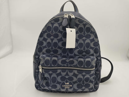 COACH denim F39896 backpack