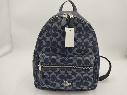 COACH denim F39896 backpack