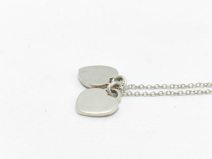 Tiffany & Co. 925 Return to Mini Double Heart Necklace Necklace