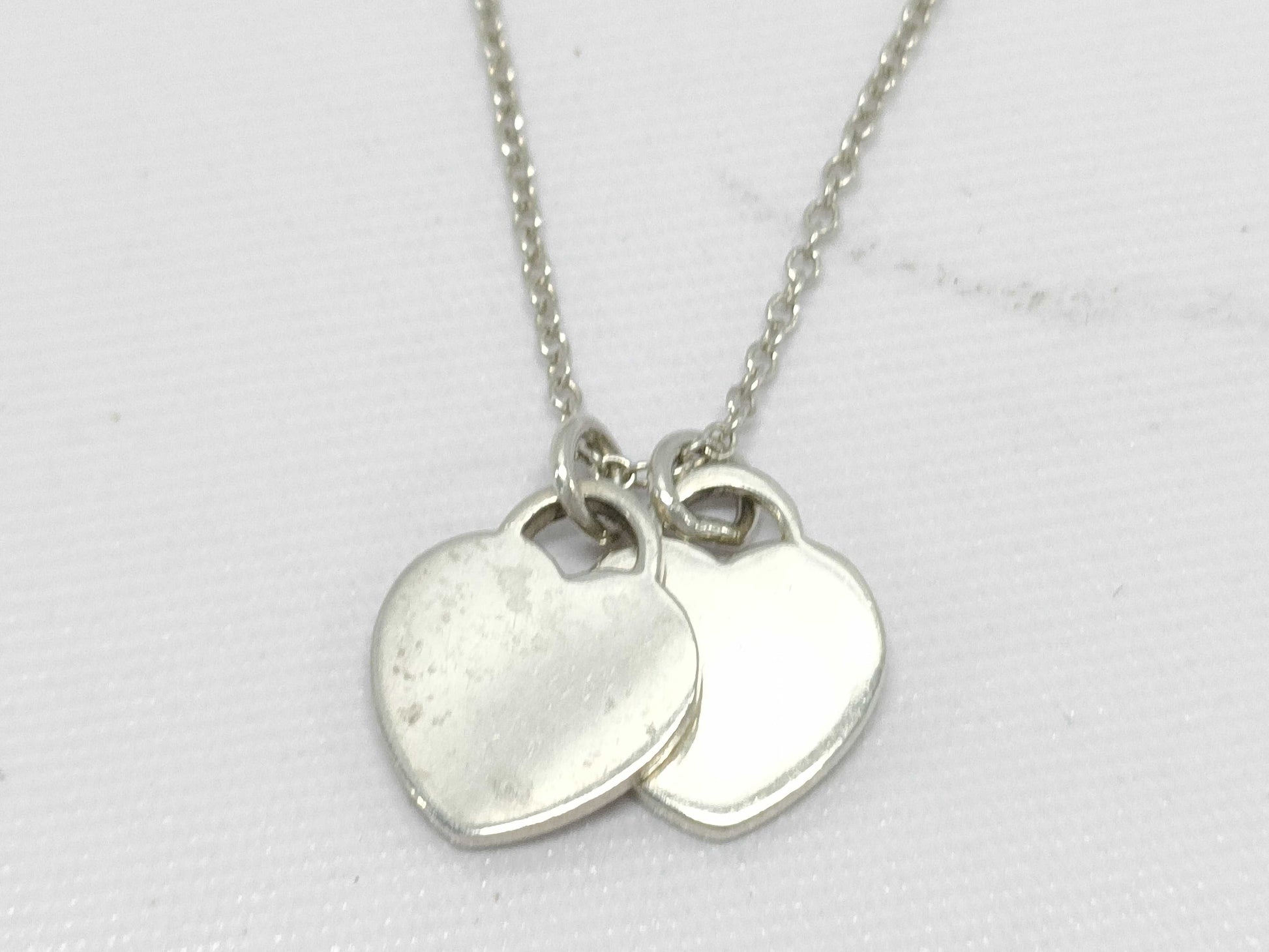 Tiffany & Co. 925 Return to Mini Double Heart Necklace Necklace