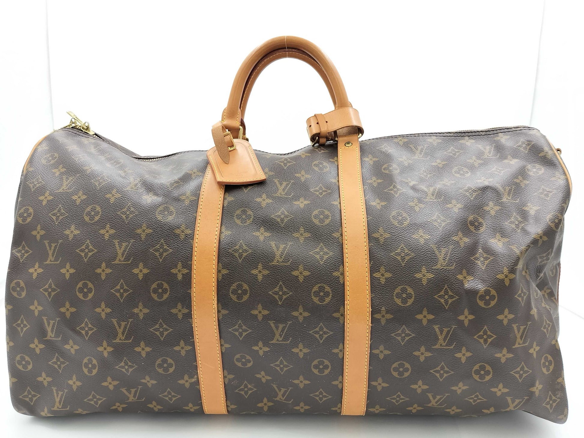 LOUIS VUITTON Monogram M41412 Keepall Bandouliere 60 Boston Bag