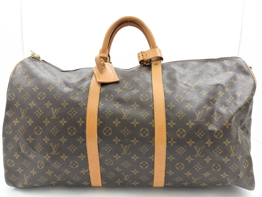 LOUIS VUITTON Monogram M41412 Keepall Bandouliere 60 Boston Bag