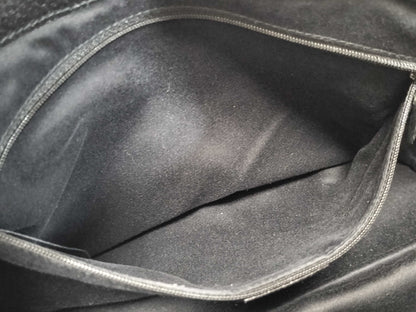 GUCCI Canvas x Leather/Black Handbag