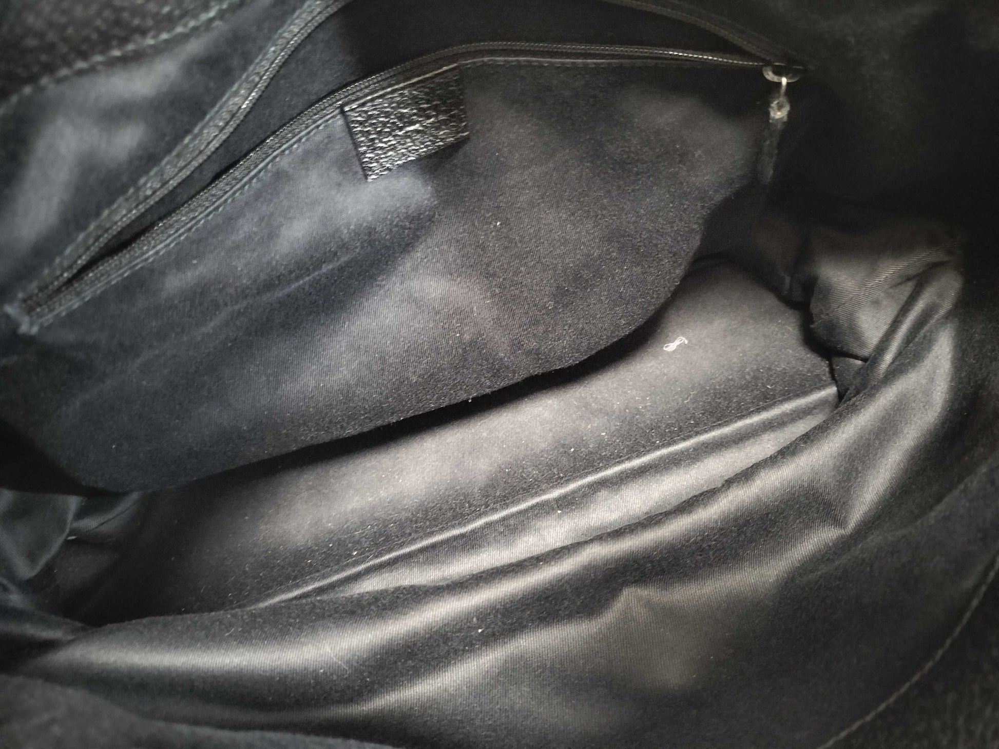GUCCI Canvas x Leather/Black Handbag