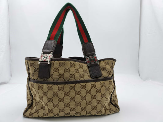 GUCCI GG Canvas 145810 Tote Bag