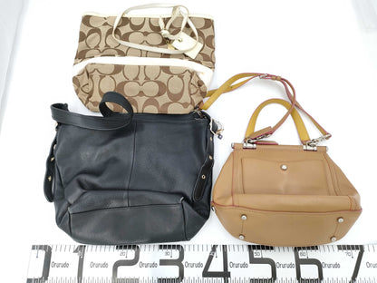 COACH Leather *2 / Signature *1 / 3 Bags Bag