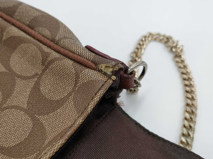 COACH Signature Shoulder Tote Bag 