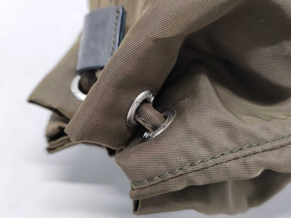PRADA Nylon Pouch Khaki MV369 Pouch