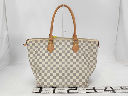 LOUIS VUITTON Damier Azur Saleya MM Tote Bag