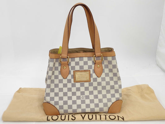 LOUIS VUITTON Damier Azur Hampstead PM Handbag