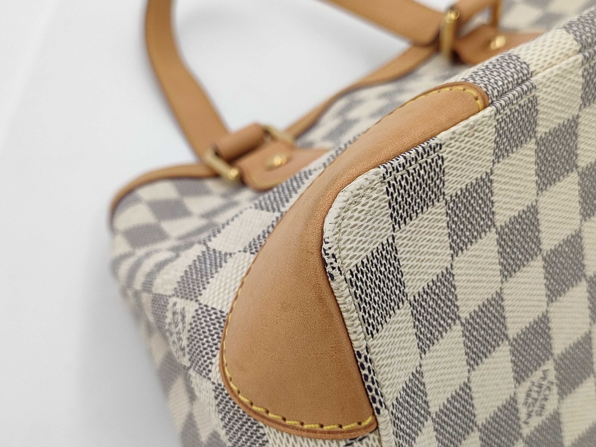 LOUIS VUITTON Damier Azur Hampstead PM Handbag