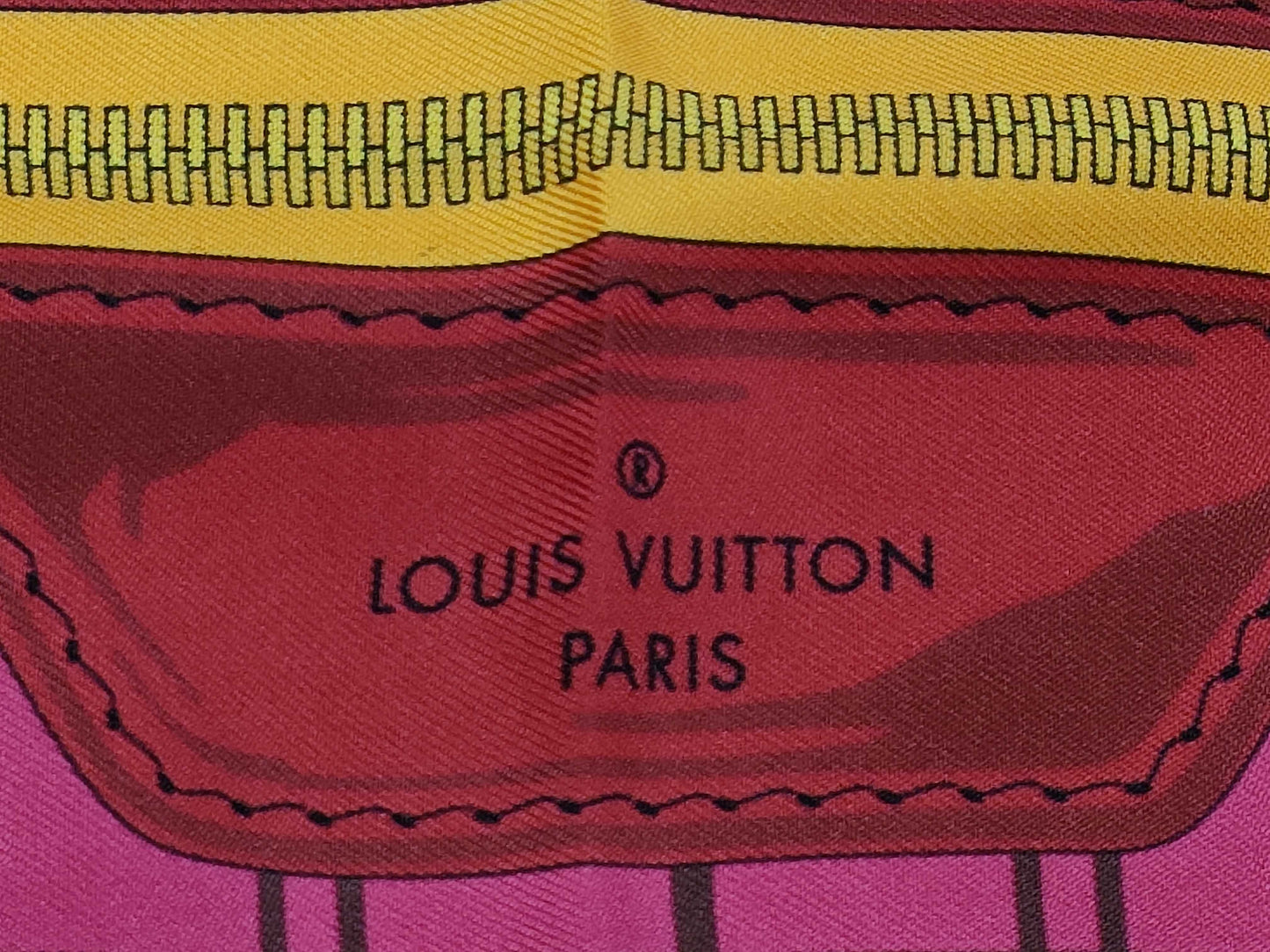 LOUIS VUITTON Monogram Pink Scarf