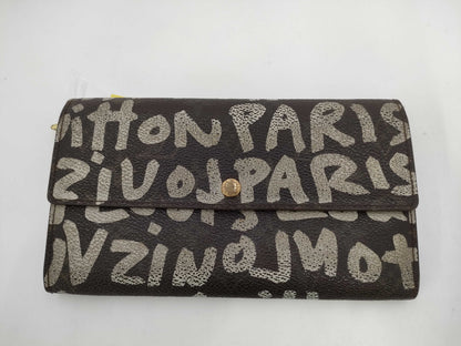 LOUIS VUITTON Monogram Graffiti Portefeuille Sarah*1 Wallet