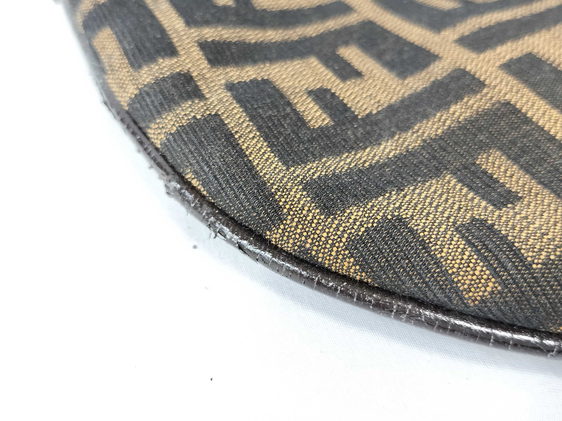 FENDI Zucca Mamma Half Moon Tote Handbag