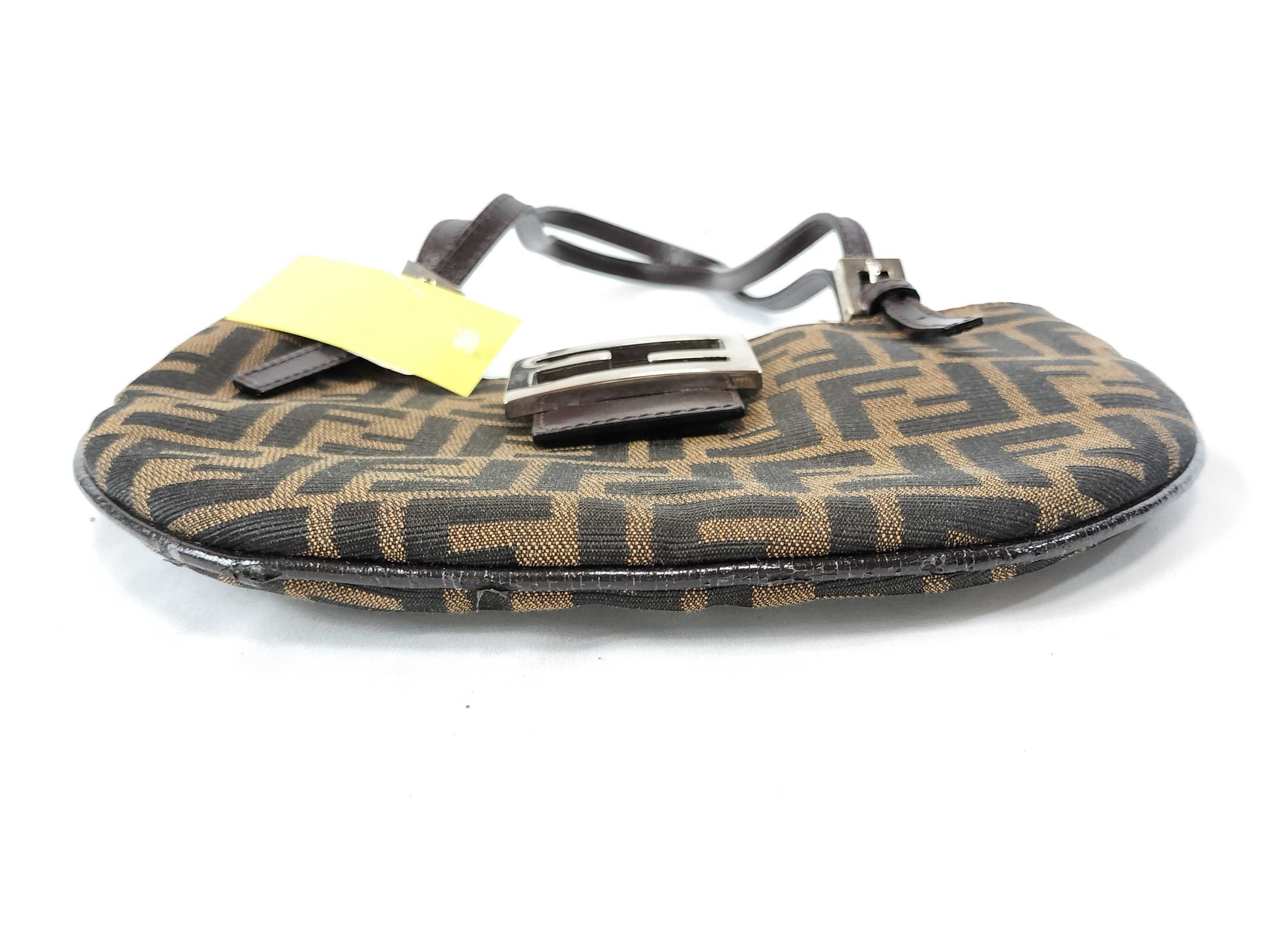 FENDI Zucca Mamma Half Moon Tote Handbag
