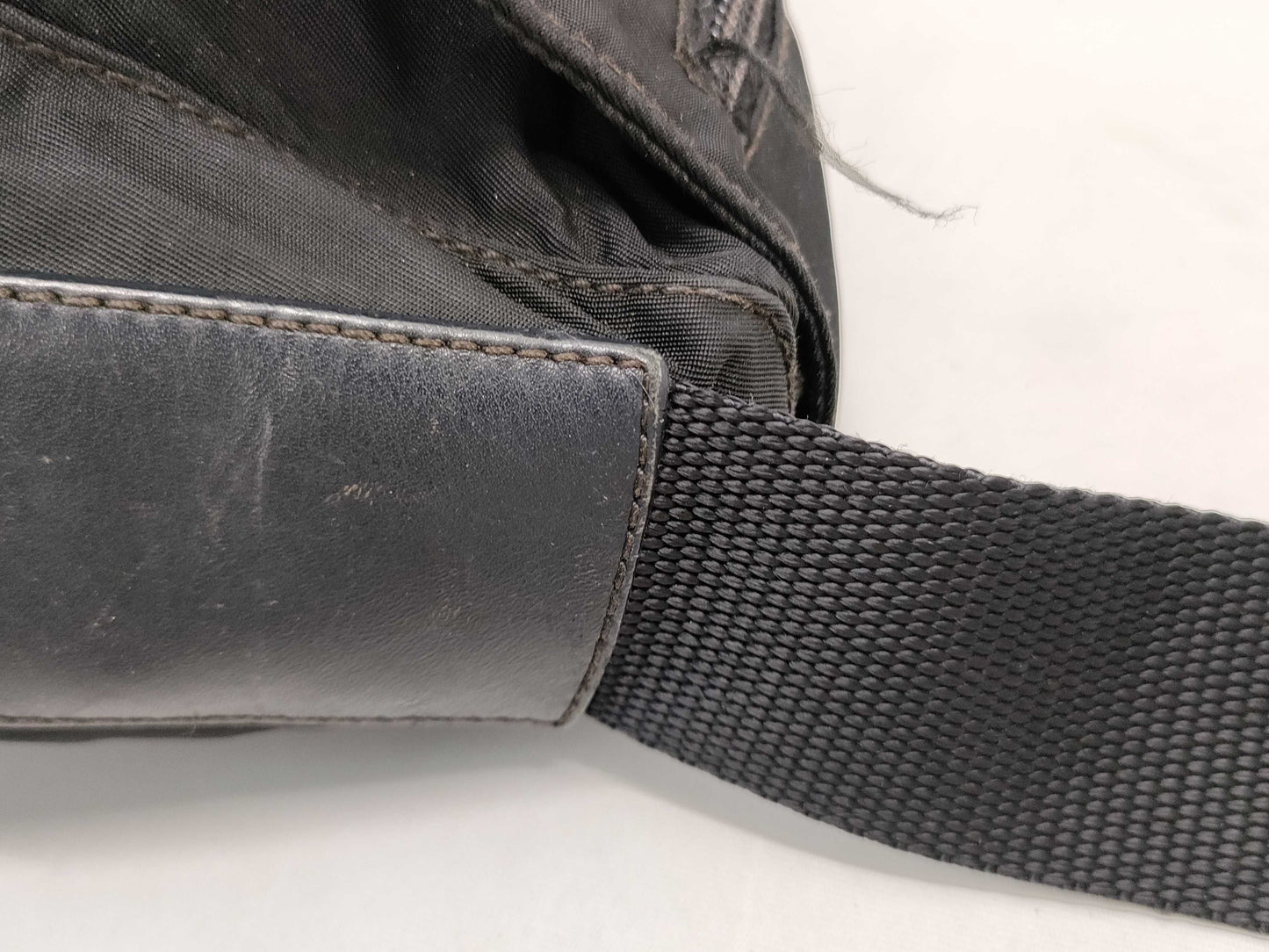 PRADA nylon shoulder bag, black