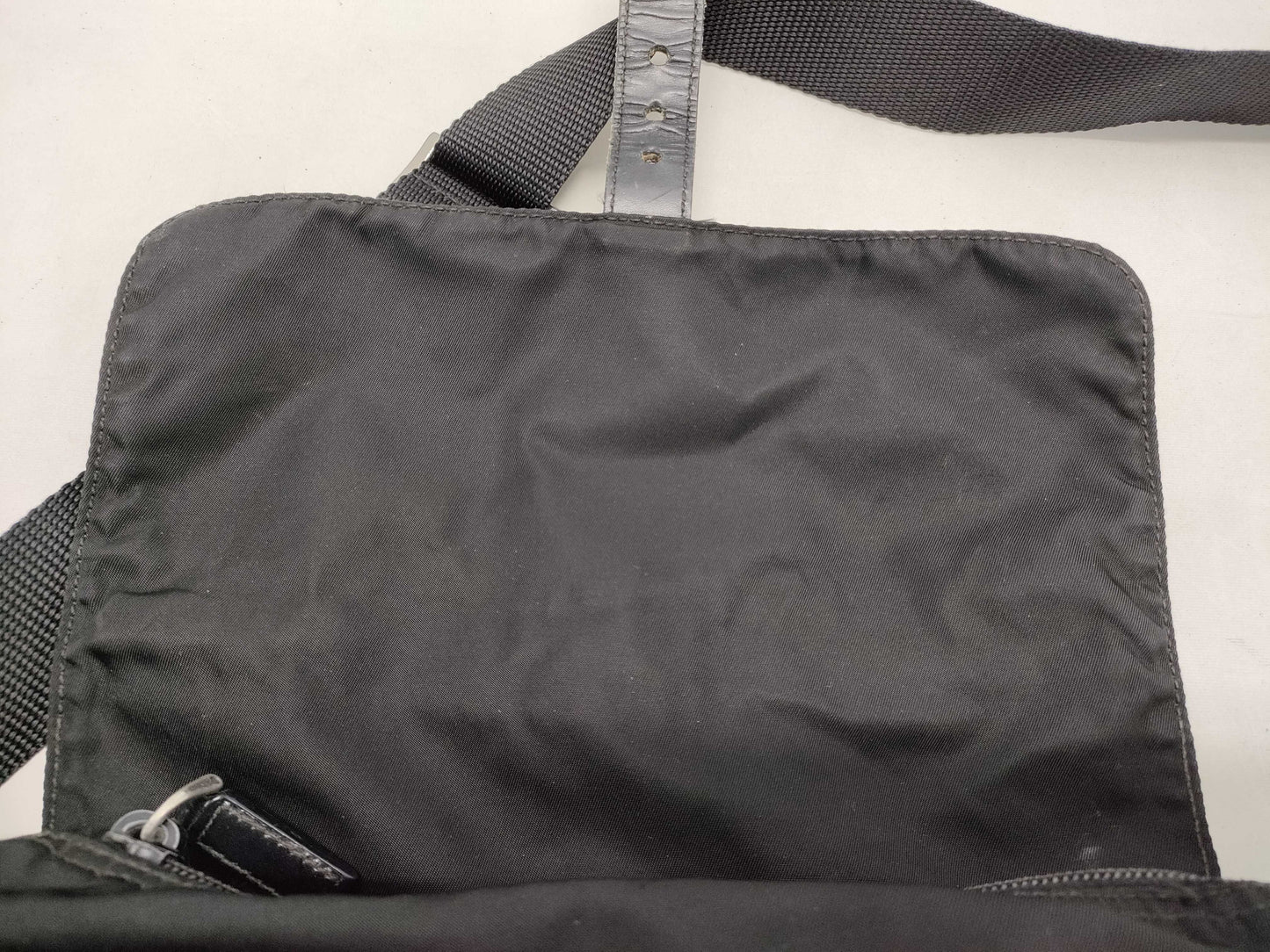 PRADA nylon shoulder bag, black