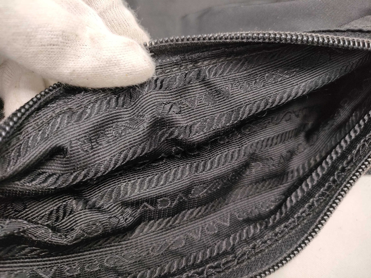 PRADA nylon shoulder bag, black