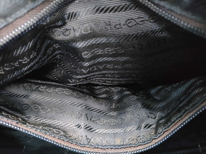 PRADA nylon black tote bag