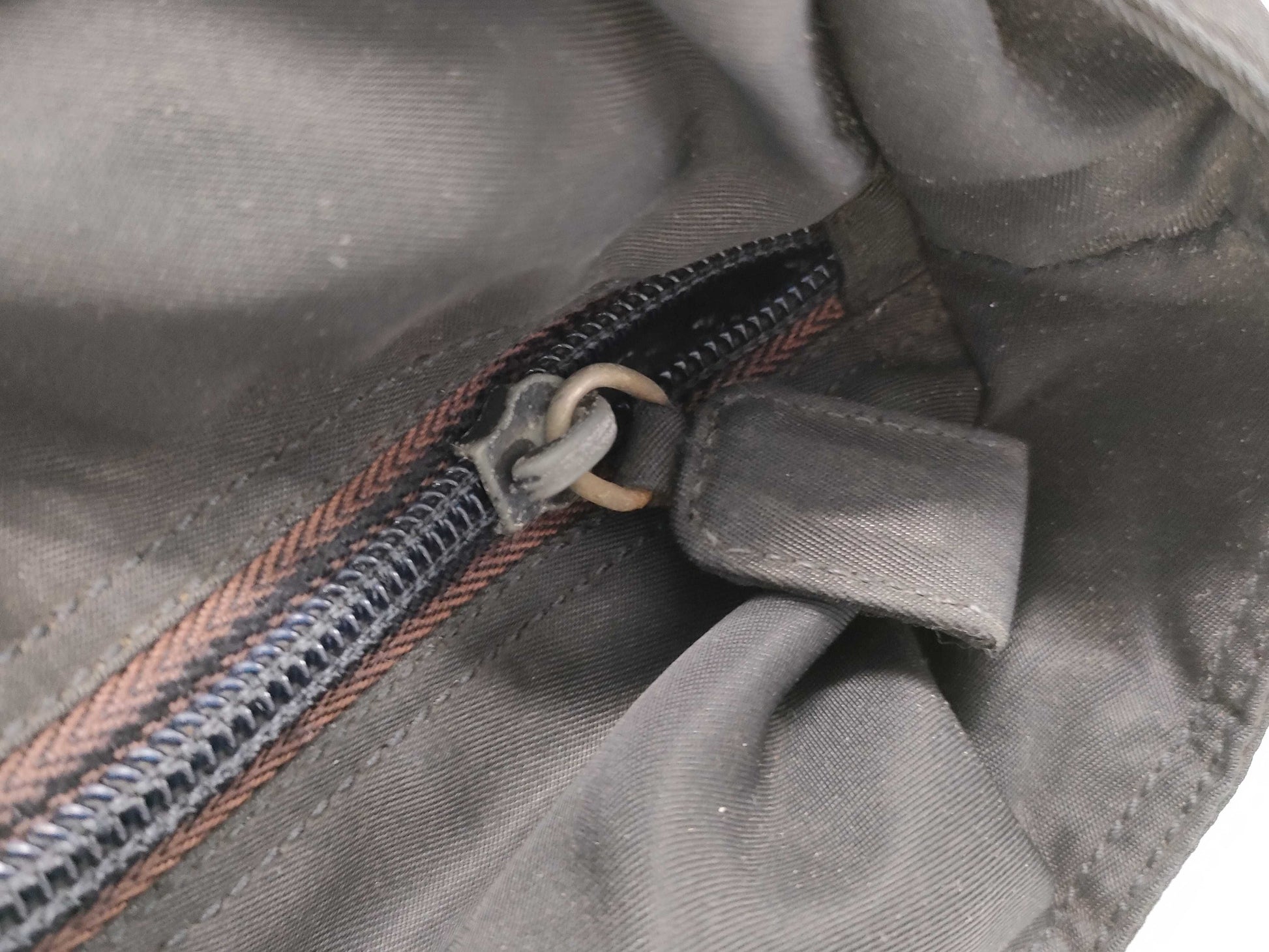 PRADA nylon black tote bag