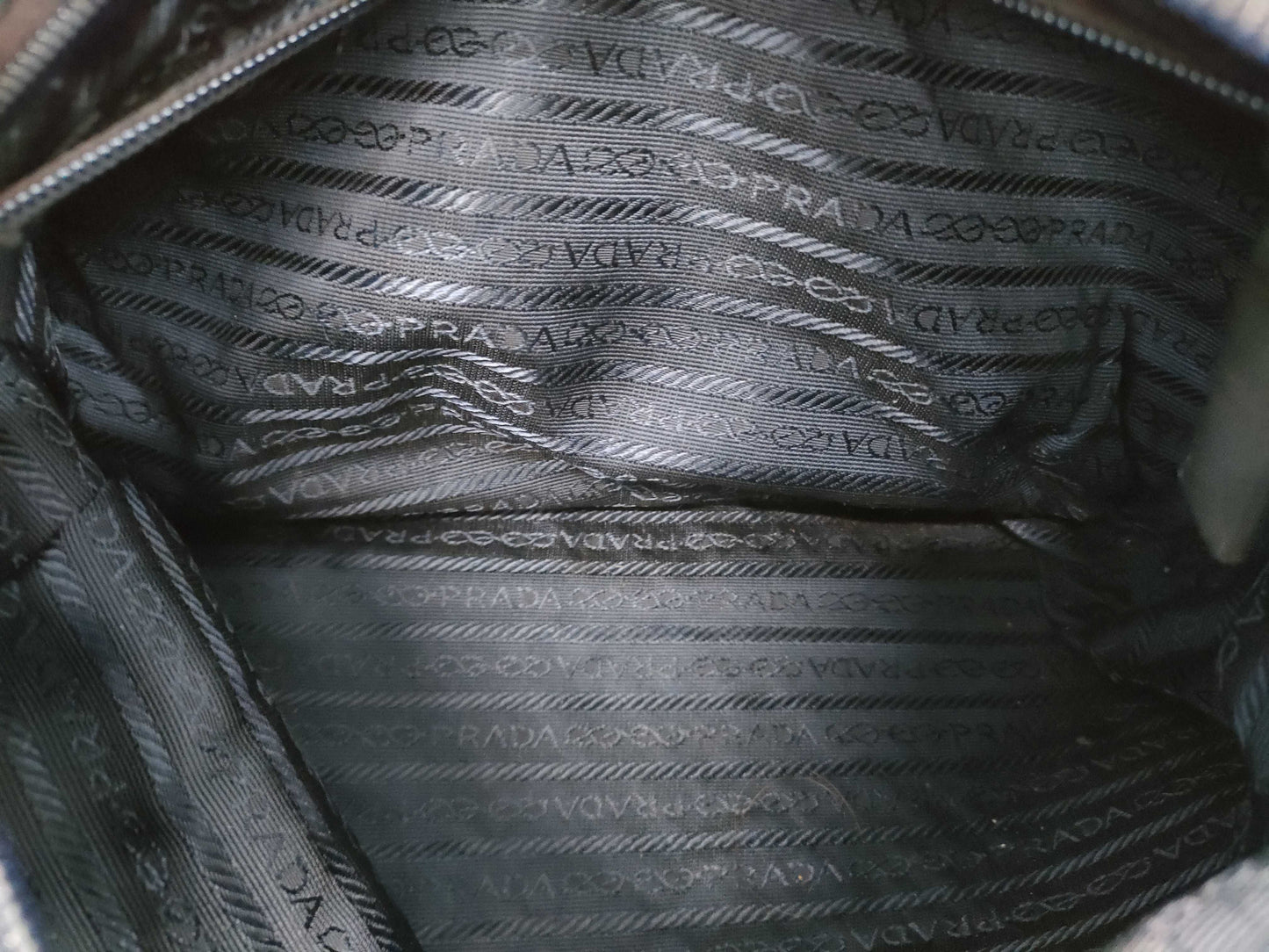 PRADA nylon black tote bag
