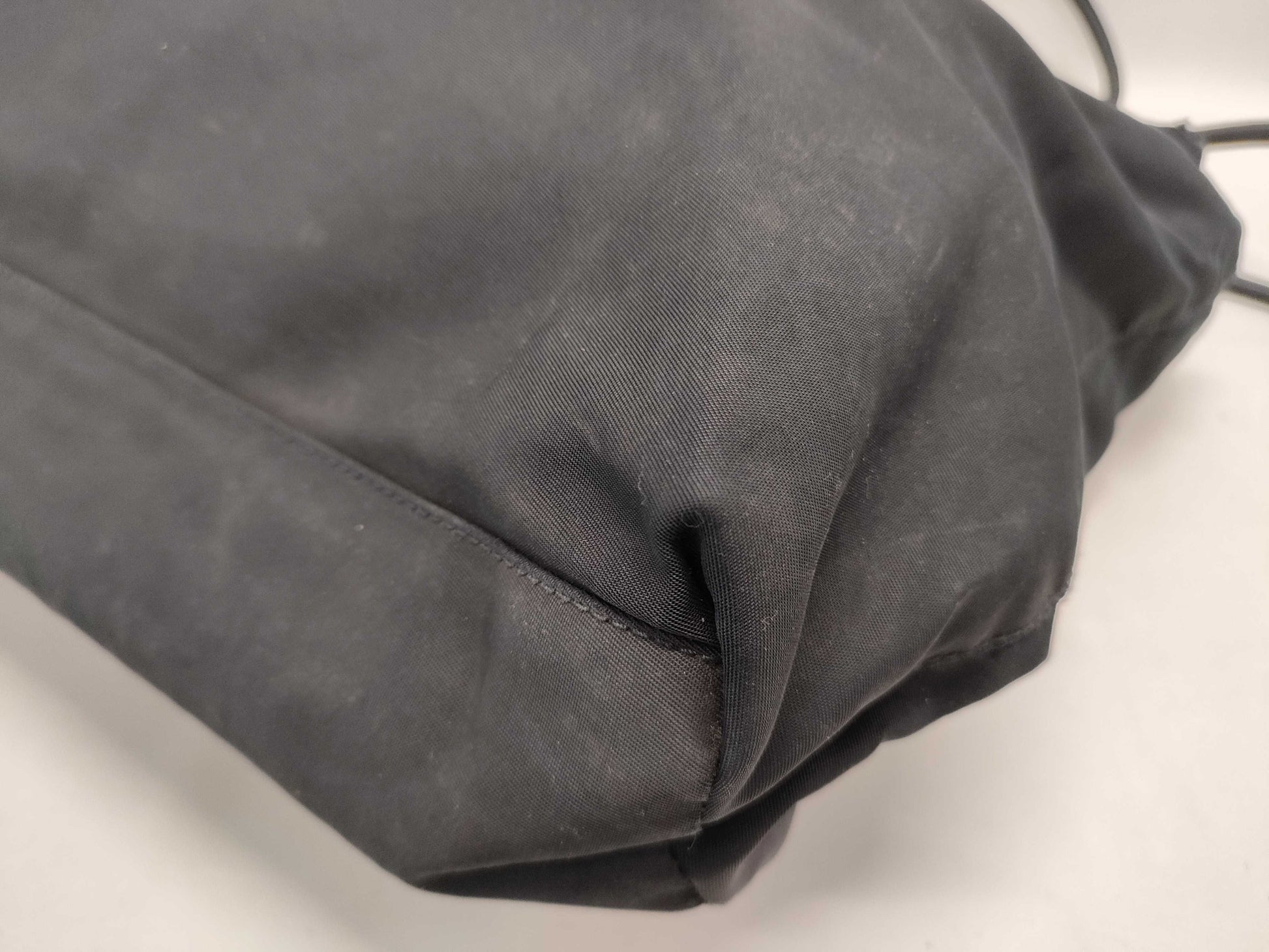 PRADA nylon black tote bag