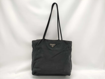 PRADA nylon black tote bag