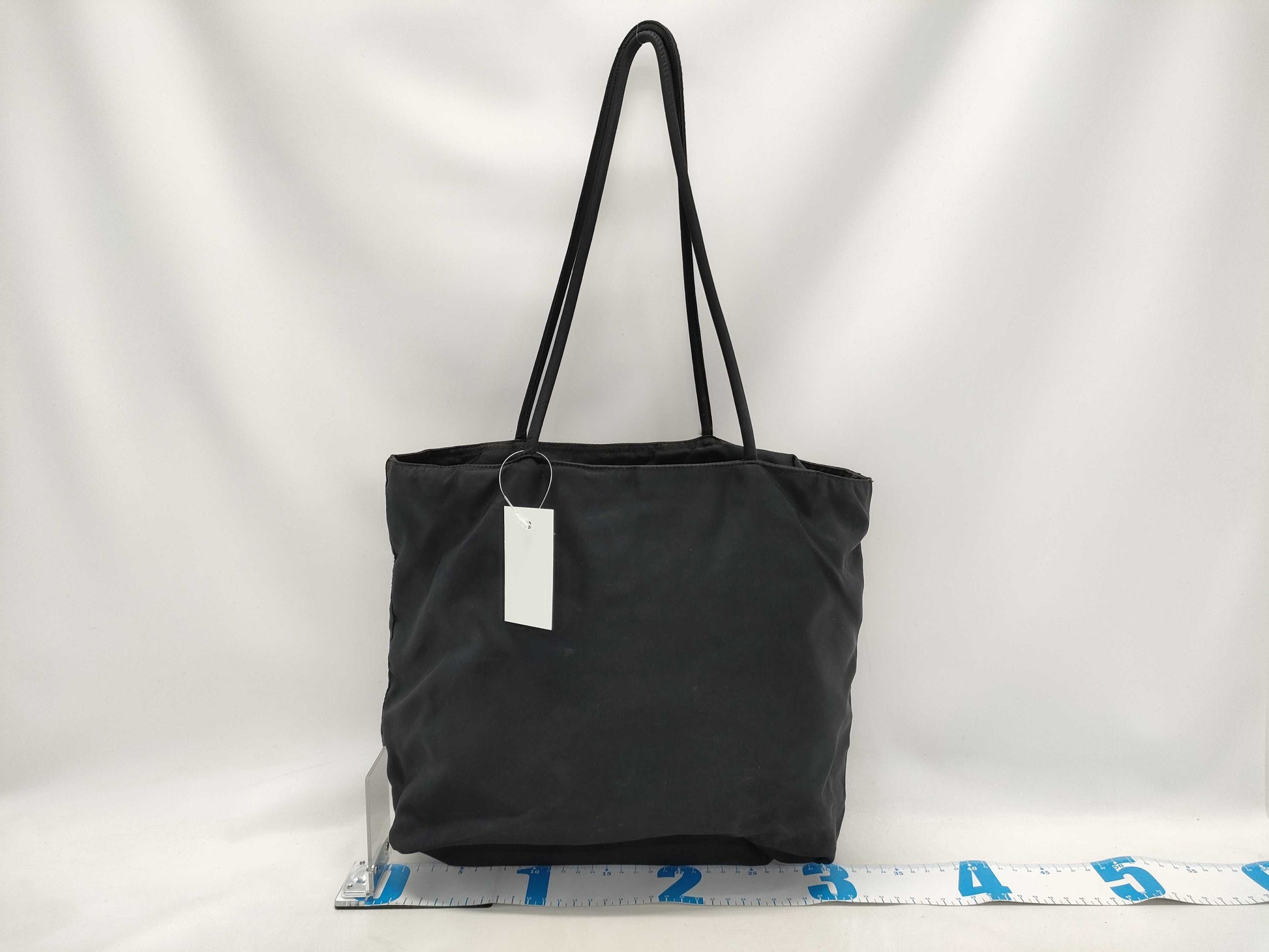 PRADA nylon black tote bag