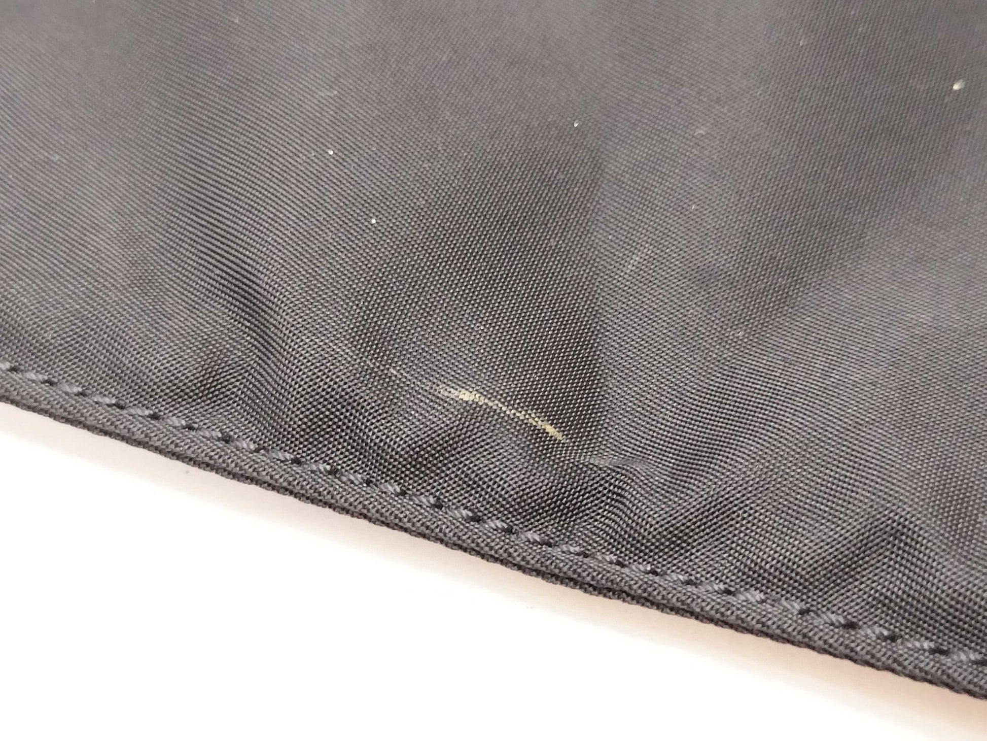 PRADA Nylon Triangle Logo Plate Shoulder Bag