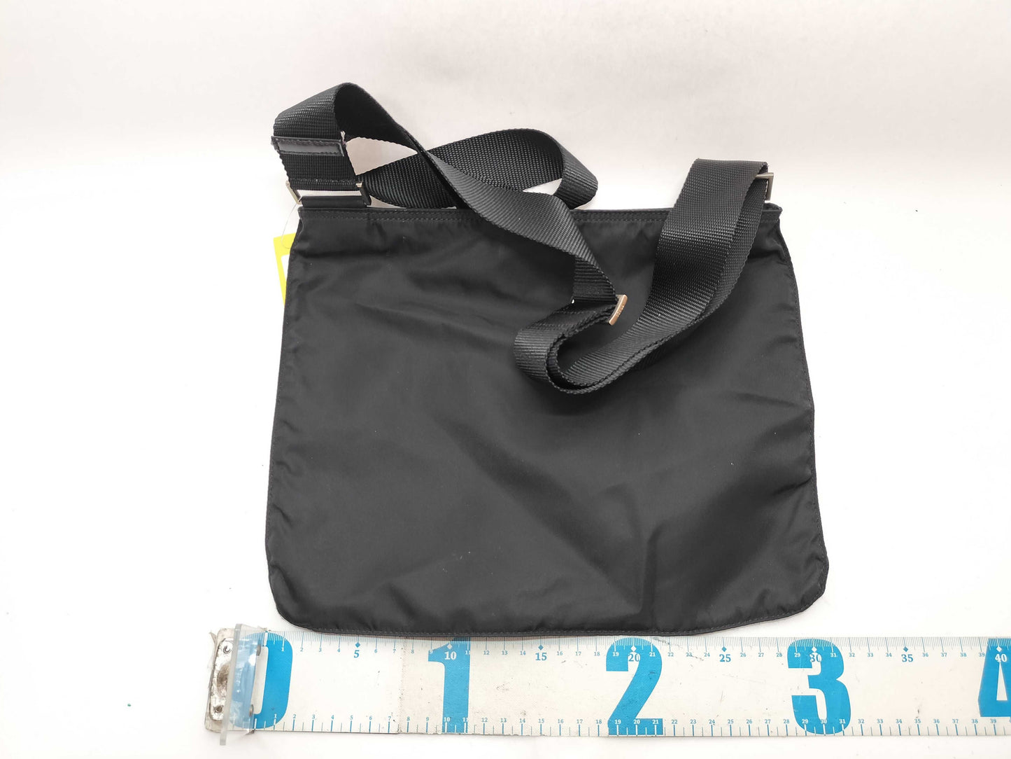PRADA Nylon Triangle Logo Plate Shoulder Bag