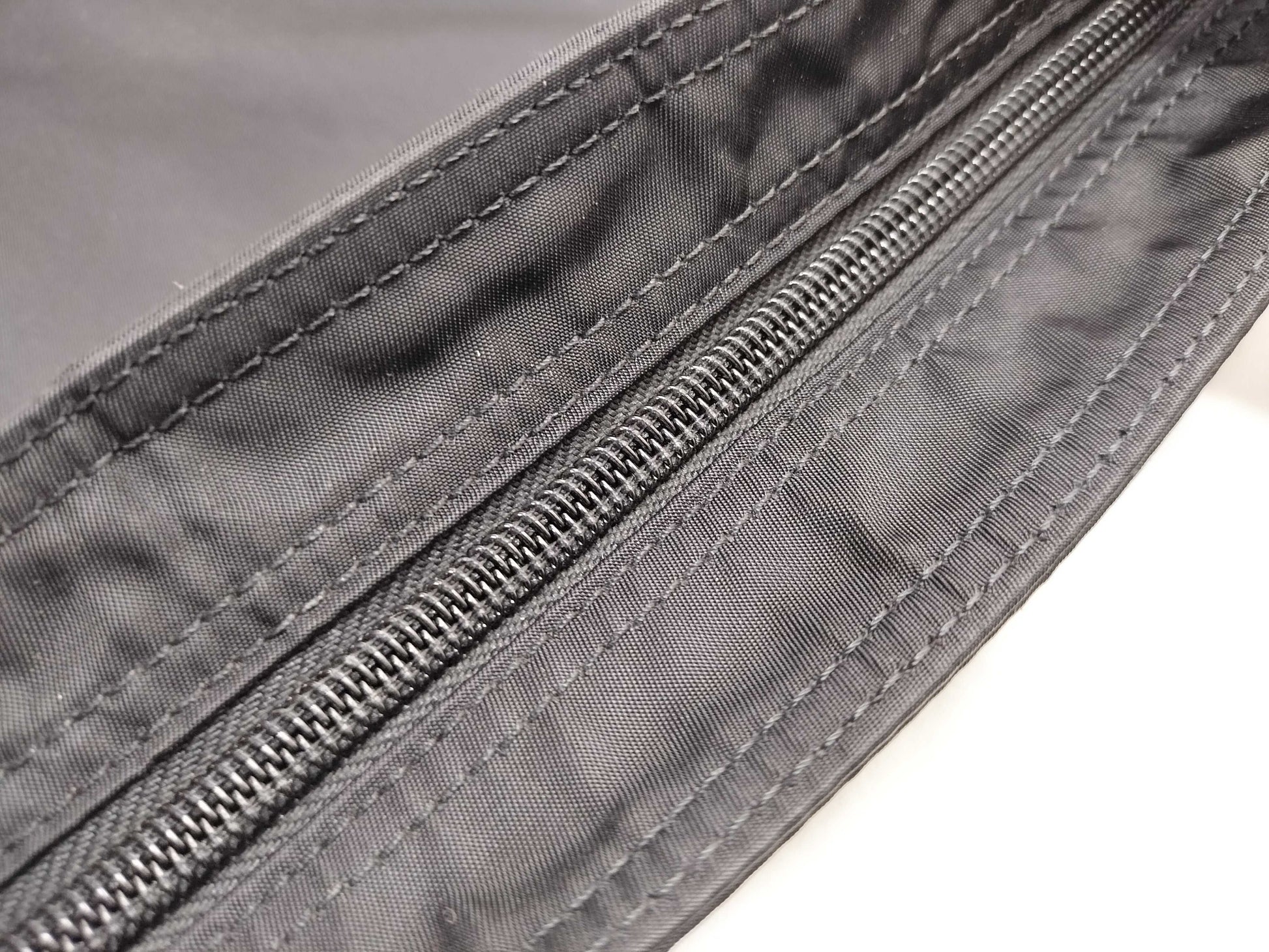 PRADA Nylon Triangle Logo Plate Shoulder Bag