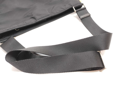 PRADA Nylon Triangle Logo Plate Shoulder Bag