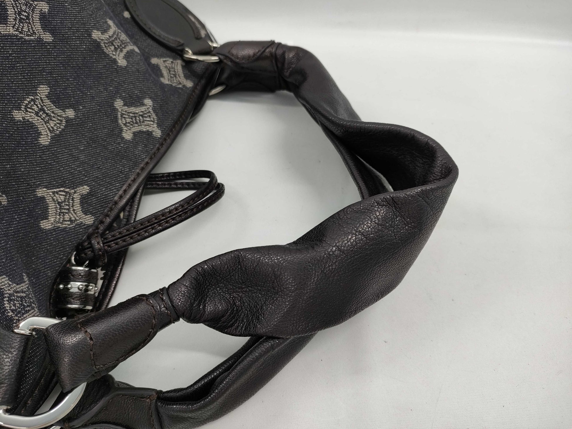 CELINE denim handbag handbag