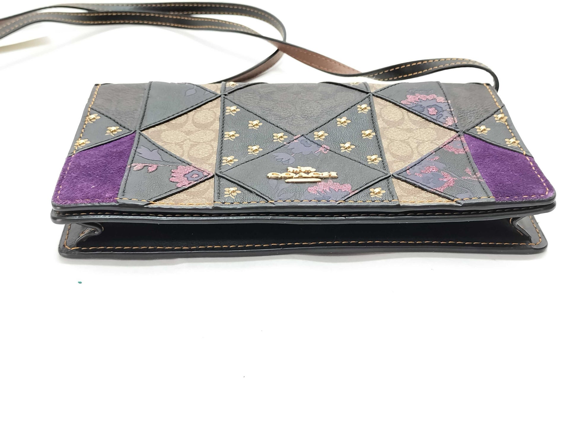 COACH Signature Shoulder Wallet Leather Shoulder Bag